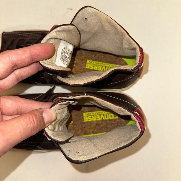 Converse Jack Purcell Mid Top Leather Sneaker '151968C' Size Women 9.5 - Men 8.0 - Picture 4 of 13